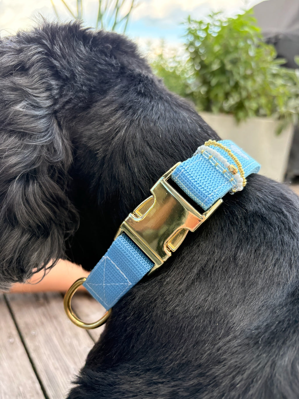 Halsband Frieda Weiß | Blau
