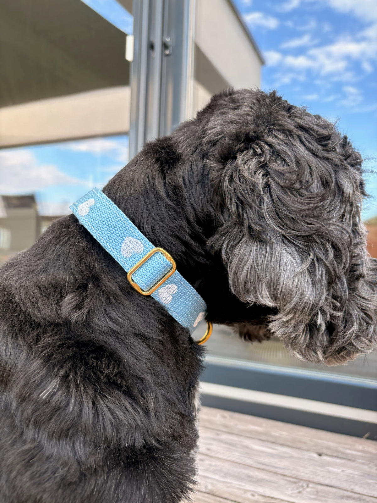 Halsband Frieda Weiß | Blau