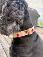 Halsband Frieda Rot | Creme