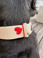 Halsband Frieda Rot | Creme