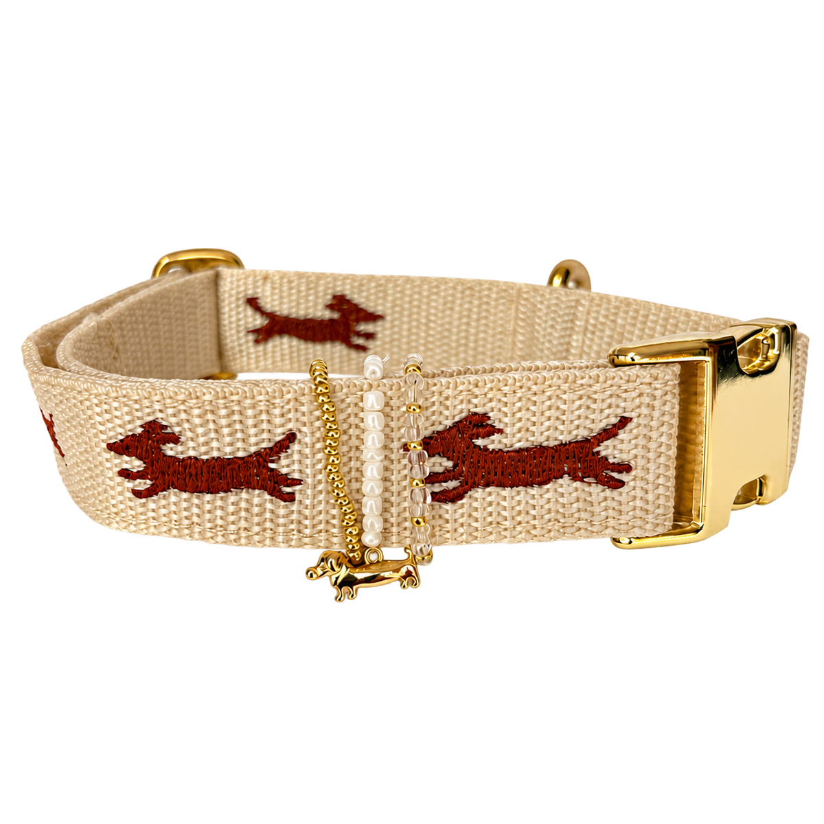 Halsband Ludwig Kakao | Creme