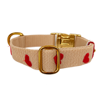 Halsband Frieda Rot | Creme