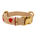 Halsband Frieda Rot | Creme