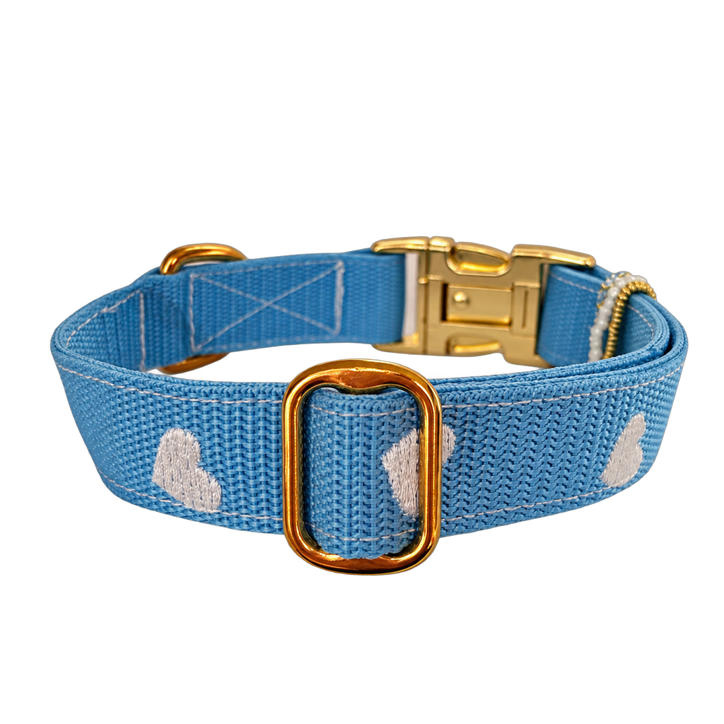 Halsband Frieda Weiß | Blau