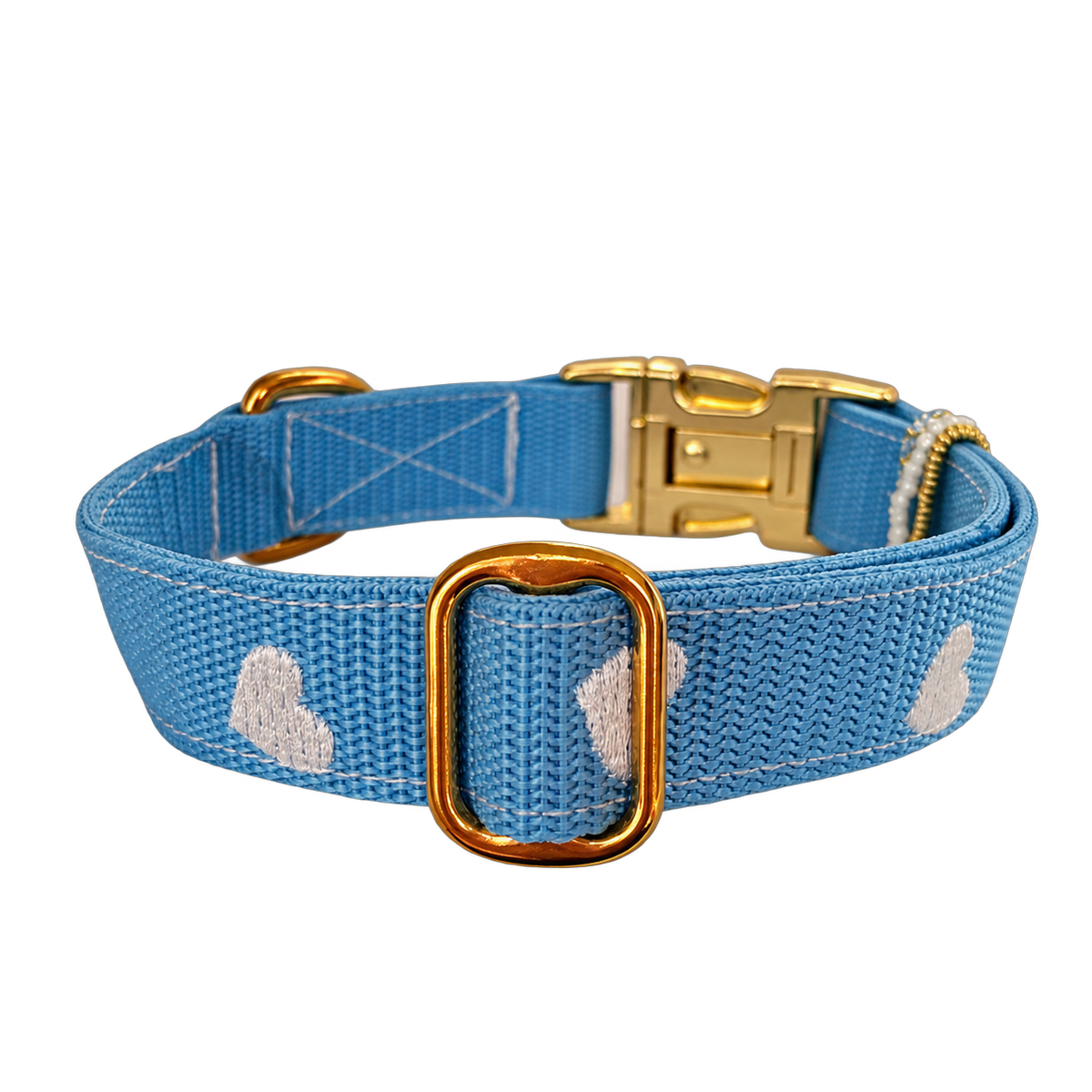 Halsband Frieda Weiß | Blau