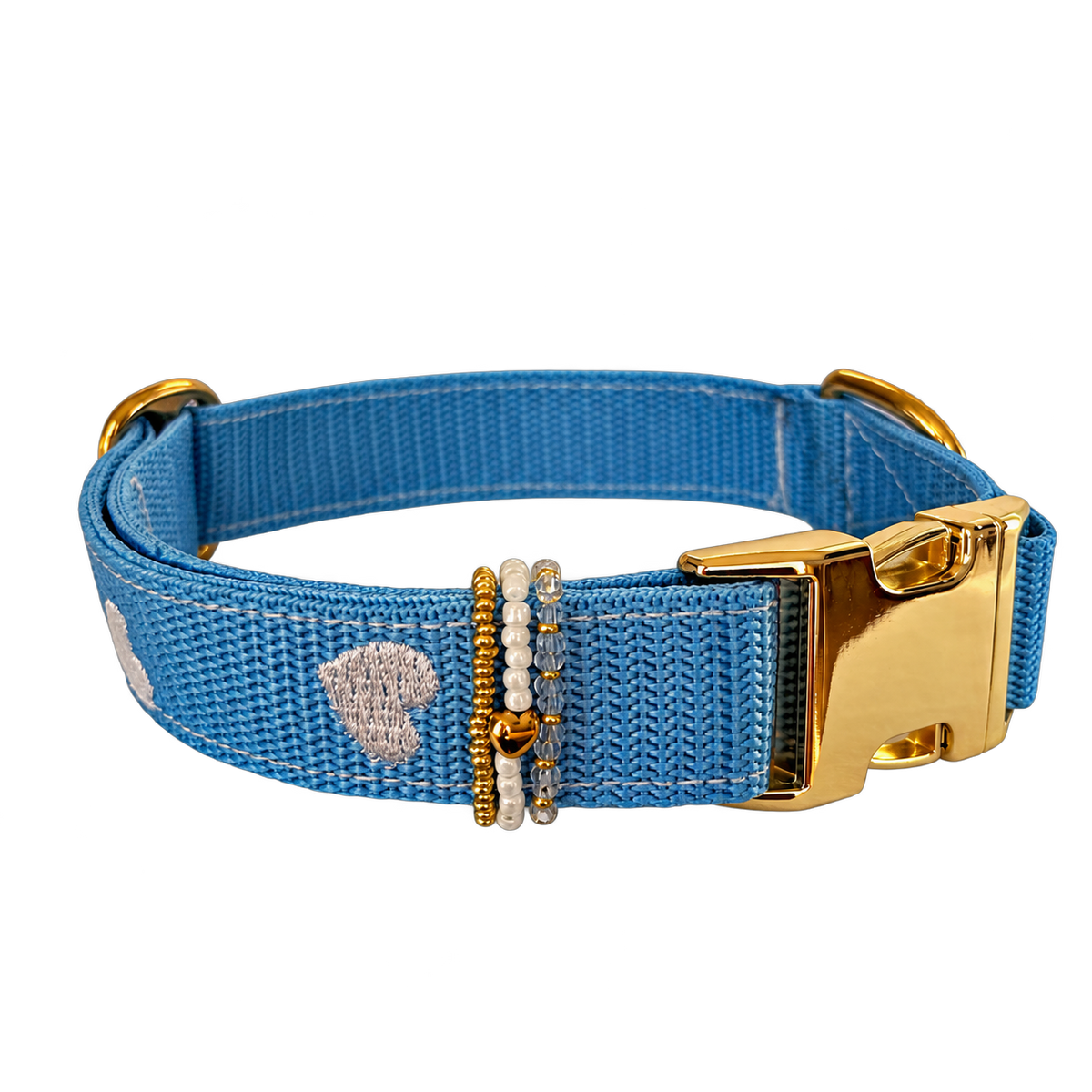 Halsband Frieda Weiß | Blau