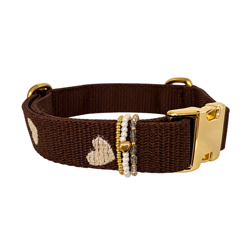 Halsband Frieda Creme | Kakao